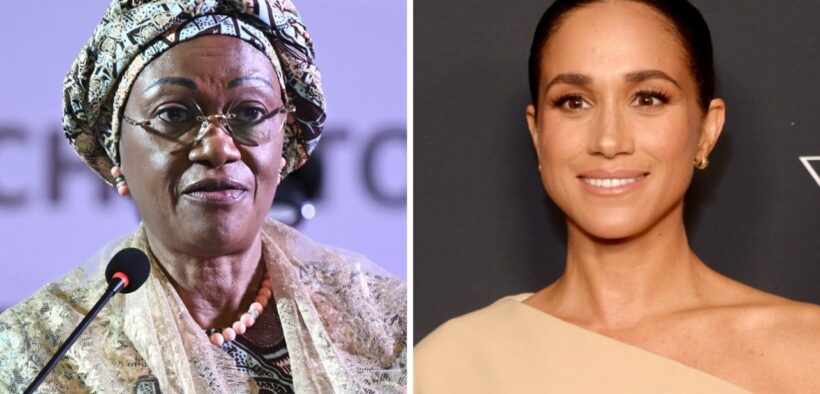 Nigeria’s First Lady Speaks Out Against Revealing Fashion After Meghan Markle’s Visit