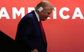 Bandaged Trump Enters RNC After Surviving Assassination Attempt