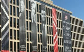 Charlie Kirk’s Banner at U.S. Education Department Sparks Debate