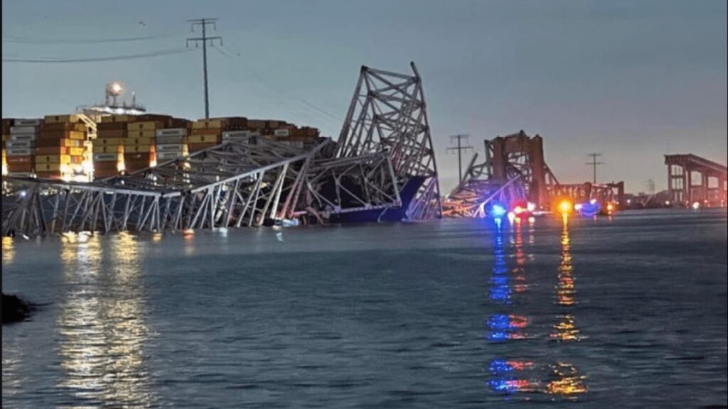 Ship Collision Causes Partial Collapse of Baltimore's Francis Scott Key Bridge