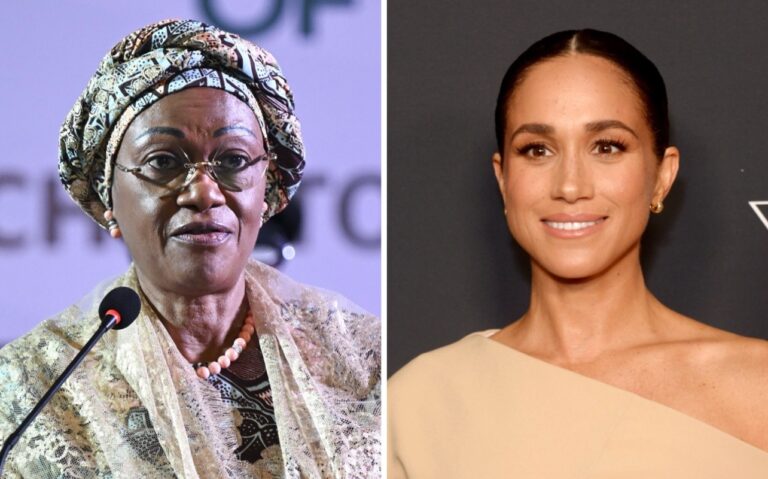 Nigeria’s First Lady Speaks Out Against Revealing Fashion After Meghan Markle’s Visit