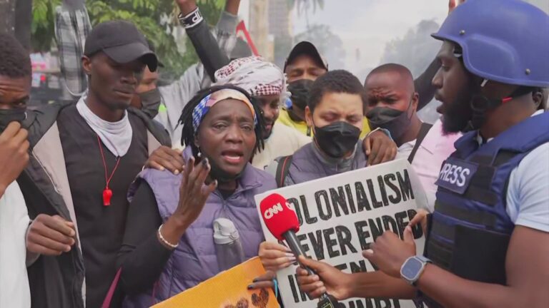 Obama's Half-Sister Tear-Gassed During Protests in Kenya