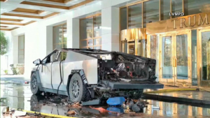 Investigating Possible Terror Attack After Tesla Cybertruck Explosion Outside Trump Hotel