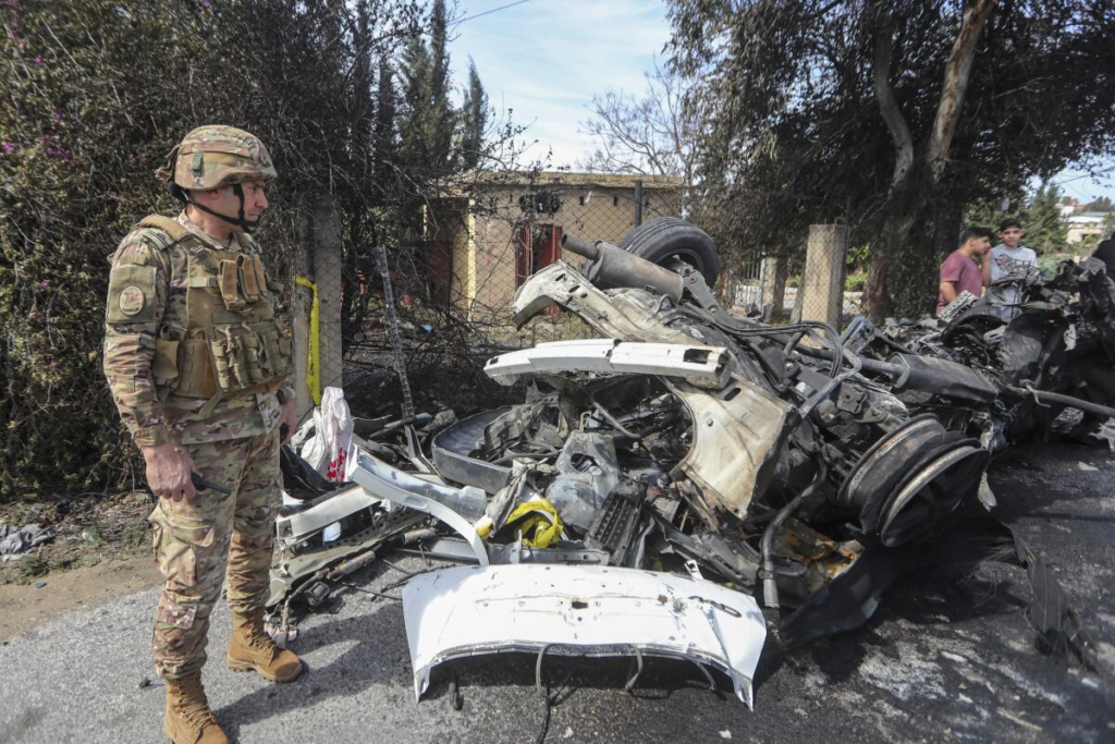Drone Strike by Israeli Injures 5 in Southern Lebanon
