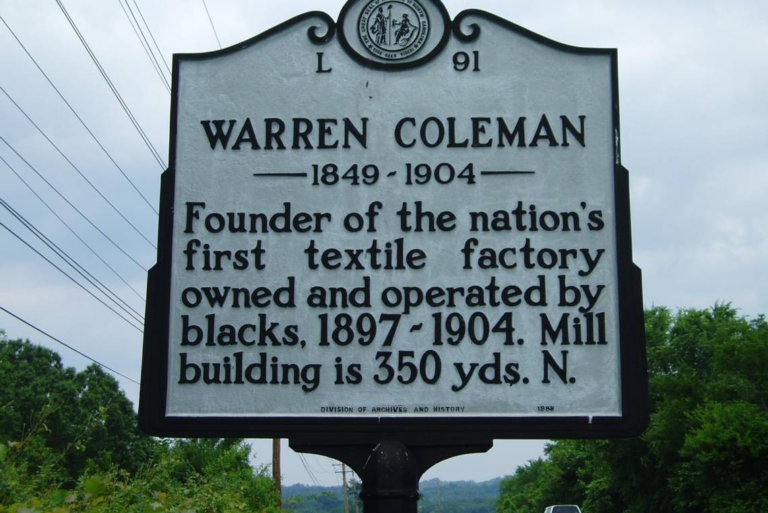 Historic Legacy of Warren Clay Coleman, America's First Black Textile Mill Owner