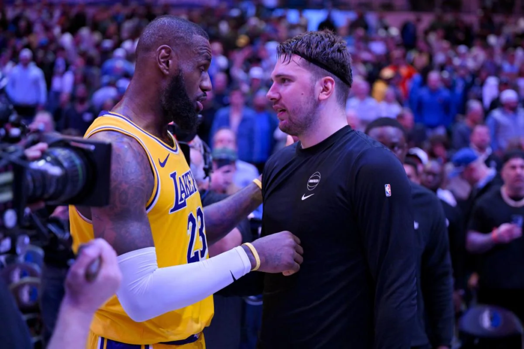 LeBron James Welcomes Luka Doncic to Lakers in Blockbuster NBA Trade