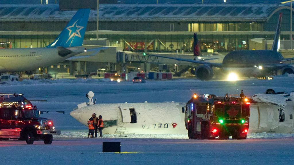 Delta Flight Overturns on Toronto Runway, No Fatalities Reported