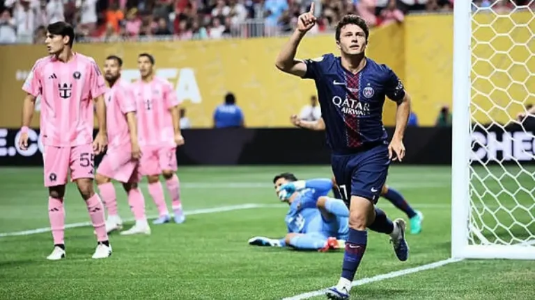 Joao Neves Stars as PSG Sweep Aside Messi’s Inter Miami 4-0 to Reach Club World Cup Quarterfinals