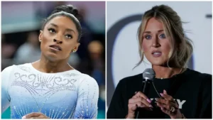 Riley Gaines Addresses Simone Biles Dispute and Apology on “The Stephen A. Smith Show”