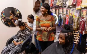 Nadine’s 24-Hour Braiding Shop Goes Viral for Empowering African Stylists