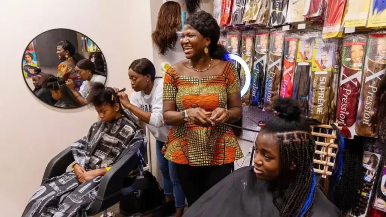 Nadine’s 24-Hour Braiding Shop Goes Viral for Empowering African Stylists